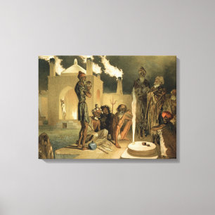 Impressão Em Tela Ateseh-Gah, indianos devotados ao culto do fogo, B