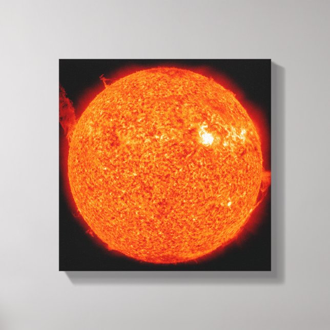 Impressão Em Tela Atividade solar no Sol (Frente)