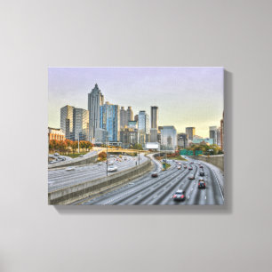 Impressão Em Tela Atlanta do centro