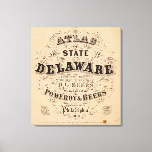 Impressão Em Tela Atlas de Delaware