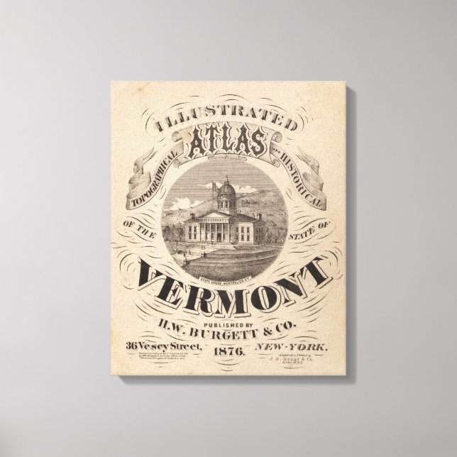 Impressão Em Tela Atlas Topográfico (Frente)