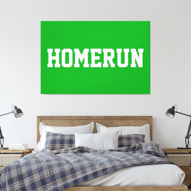 Impressão Em Tela Atletico Verde Brilhante Esportivo Texto Branco HO (Insitu(Quarto))