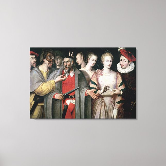 Impressão Em Tela Atores da Commedia dell'Arte (Frente)