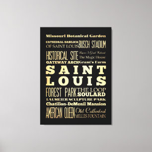 Impressão Em Tela Atrações & lugares famosos do Saint Louis