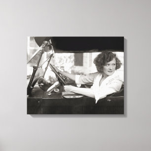 Impressão Em Tela Atriz ao Volante, 1921