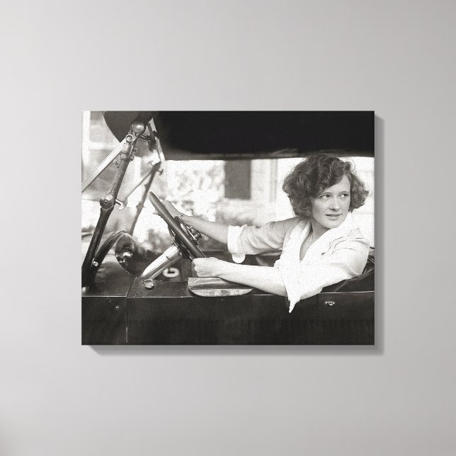 Impressão Em Tela Atriz ao Volante, 1921 (Frente)