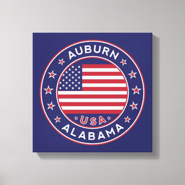Impressão Em Tela Auburn, Alabama, EUA (Frente)
