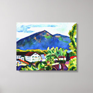 Impressão Em Tela August Macke - Paisagem Primavera em Tegernsee