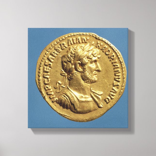 Impressão Em Tela Aureus de Hadrian (Frente)