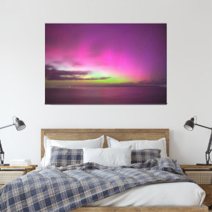 Impressão Em Tela Aurora Australis Luzes Austrais Austrália