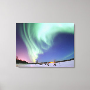 Impressão Em Tela Aurora - Belas Luzes do Norte