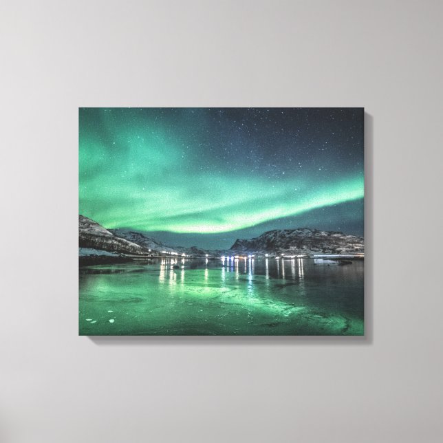 Impressão Em Tela Aurora Boreal (Frente)