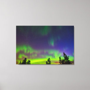 Impressão Em Tela Aurora Boreal Manitoba Canadá