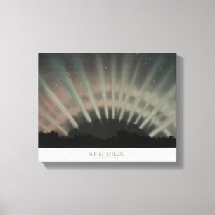 Impressão Em Tela Aurora Borealis Impressão, Trouvelot, 1881, Resta