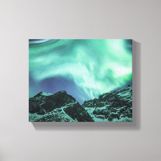 Impressão Em Tela Aurora Borealis Noruega (Frente)