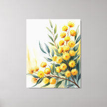 Austrália — Aquarela Acácia Dourada