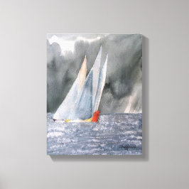 IMPRESSÃO EM TELA AUSTRÁLIA YACHT RACE WATERCOLOR