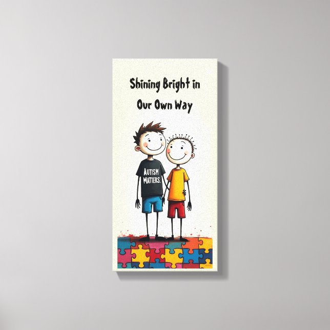 Impressão Em Tela Autism (Frente)