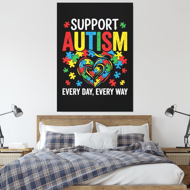 Impressão Em Tela Autism awareness (Insitu(Quarto))