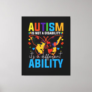 Impressão Em Tela Autismo Não É Deficiência É Diferente