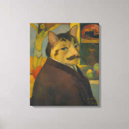 Impressão Em Tela Autorretrato de Paul Gauguin como um Gato