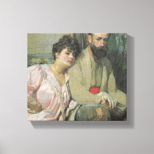 Impressão Em Tela Autorretrato do artista e sua esposa (Kupka)