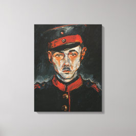 Impressão Em Tela Autorretrato (por Walter Gramatté)