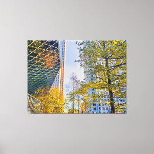 Impressão Em Tela Autumn Cityscape com Arquitetura Moderna