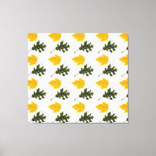 Impressão Em Tela Autumn Symmetry Leaf Pattern