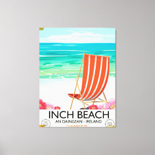 Impressão Em Tela Avance a praia, um Daingean - poster de viagens de
