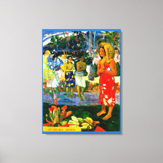 Impressão Em Tela Ave Maria (Ia Orana Maria) (1891) por Paul Gauguin