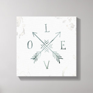 Impressão Em Tela Aventura de Wanderlust de Aquarela III   Amor