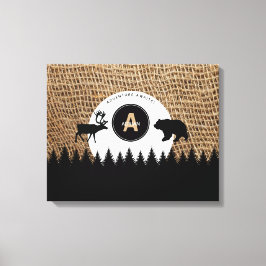 Impressão Em Tela Aventura Rustic Camping Outdoor