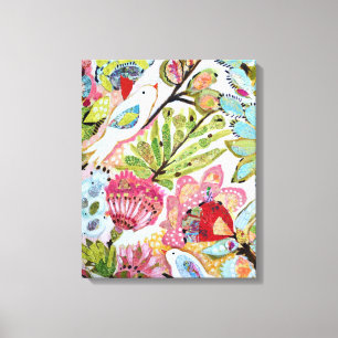 Impressão Em Tela Aves de papel II