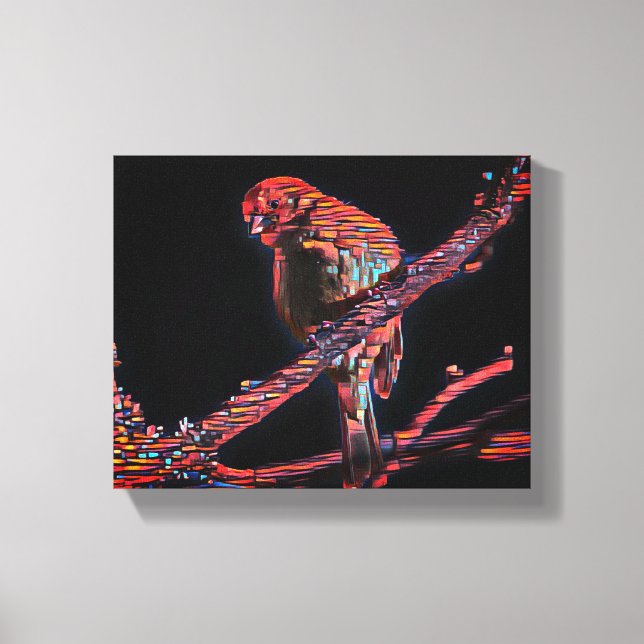 Impressão Em Tela "Aves em Voo: Uma Sinfonia da Liberdade" (Frente)