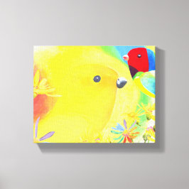 Impressão Em Tela Aves Fantásticas