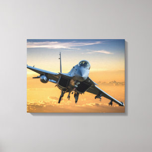 Impressão Em Tela Avião militar