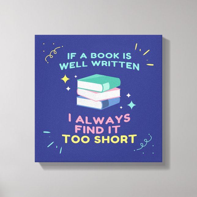 Impressão Em Tela Avid Reader I - Citação de Jane Austen (Frente)