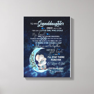 Impressão Em Tela Avô da neta | Carta À Minha neta
