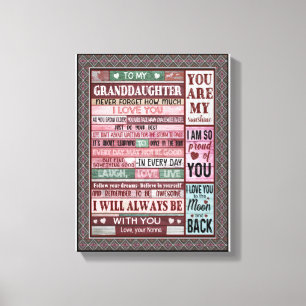 Impressão Em Tela Avô da neta Carta À Minha neta