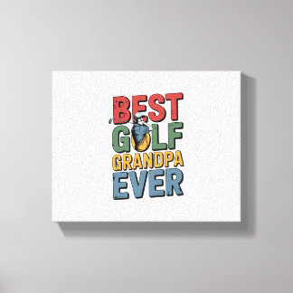 Impressão Em Tela Avô de Golf Nunca