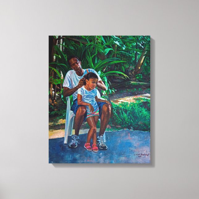 Impressão Em Tela Avô e Criança 2010 (Frente)