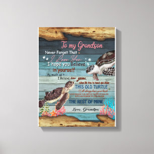 Impressão Em Tela Avô Gift Carta Ao Meu Avô