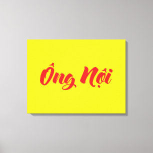 Impressão Em Tela Avô vietnamita (Paterno) - Ông Ni