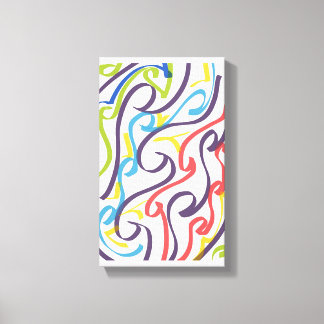 Impressão Em Tela Awesome Maori style ribbon art