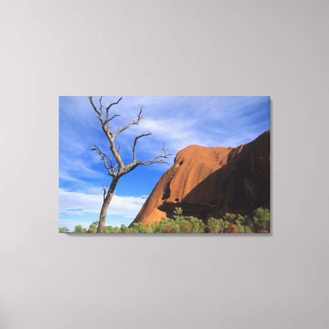 Impressão Em Tela Ayers Rock Uluru no Outback Austrália (Frente)
