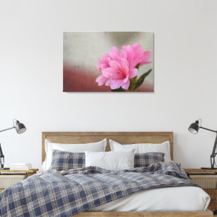 Impressão Em Tela Azalea rosa texturizado