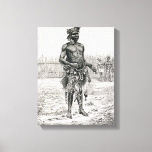 Impressão Em Tela Azandeh Binsa ou doutor de bruxa