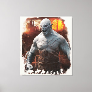 Impressão Em Tela Azog & Orcs Silhouette Graphic