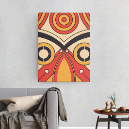 Impressão em Tela Azteca Tribal Plana